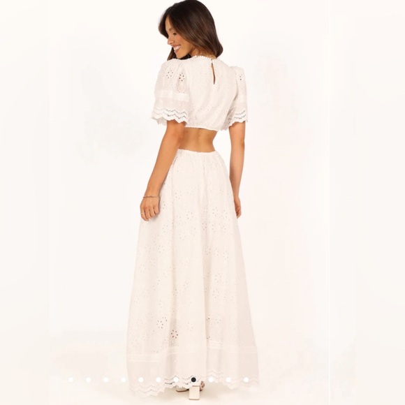 MERLETTO CUT OUT MAXI DRESS - WHITE from Petal & Pup - Picture 3 of 7